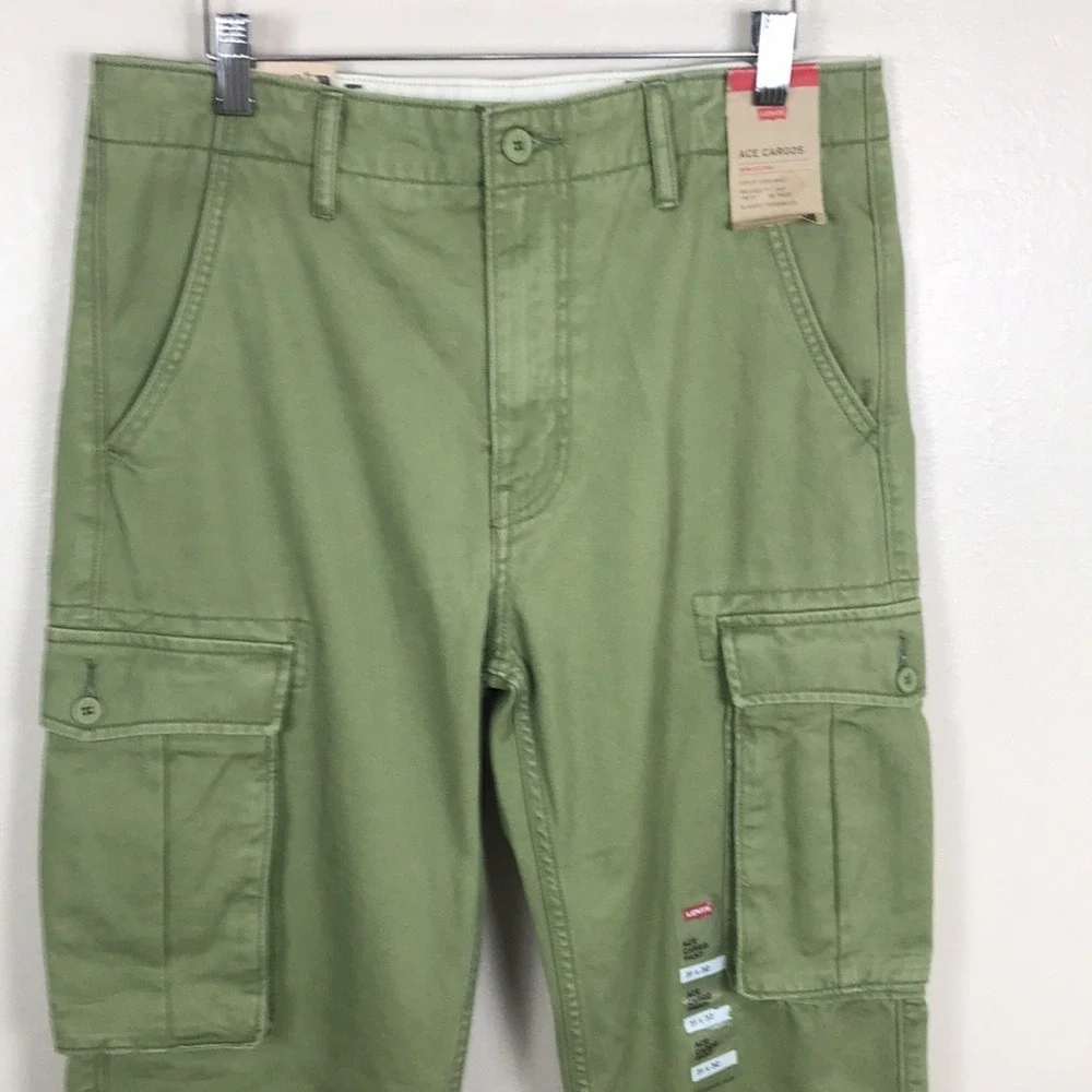 Levi's Men's 31x32 Olive Ace Cargo Pants Utility Y2K NEW‎
